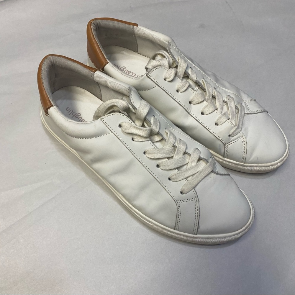 J. McLaughlin Womens Angelique Leather Sneakers Size 10M Timeless Modern Classic